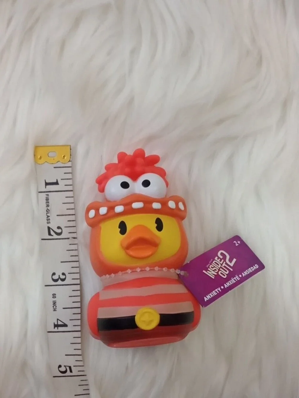 Disney Inside Out 2  Anxiety  Rubber Duck NWT.